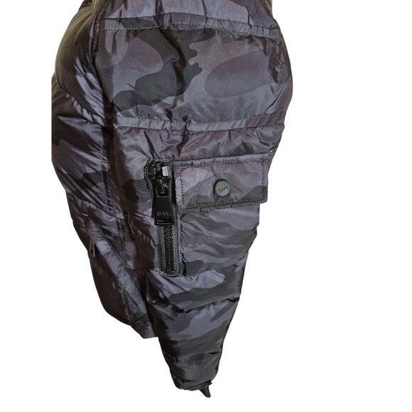 SAM NY Camo Freestyle Down Puffer Jacket Camo Gray black sz XS - Picture 8 of 12